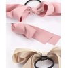 6 PCS Women Lady Satin Ribbon Bow Hair Rope Head Wrap Headbands Elastics Hair Tie Ponytail Holders Hair Accessories Headdress
