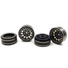 HOPLEX 1.0 Plus Brass Beadlock Wheels RC Wheel Rim Set 42g/pcs 6-Spoke Rims for TRX4M Axial SCX24 FMS FCX24 1/18 1/24 RC Crawler Car Upgrade Accessories