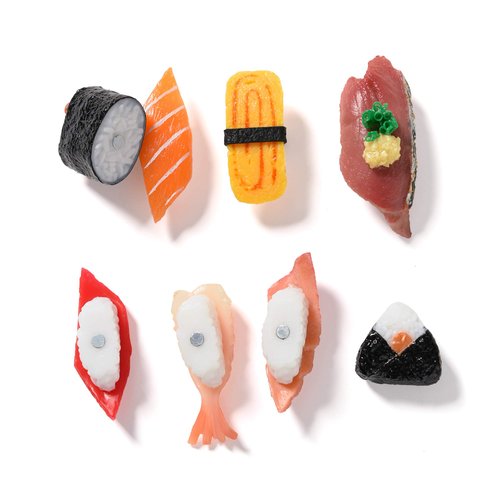 Hey Foly Cute Refrigerator Magnets Funny Magnets for Fridge, Simulation Sushi Refrigerator Magnet, Fine for Whiteboards, Maps and Home Decoration Magnetic Objects and Even Simulating Food Games!