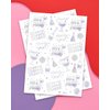xo, Fetti Cheers Party Temporary Tattoos - 52 iridescent styles | Bachelorette Party Supplies, Birthday Party Favors, Disco Party Girl, Cheers Decorations