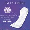 Poise Daily Incontinence Panty Liners, Very Light Absorbency, Long, 24 Count
