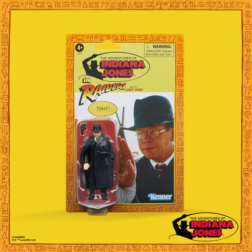 Indiana Jones and The Raiders of The Lost Ark Retro Collection Toht Toy, 3.75-inch Action Figures for Kids Ages 4 and Up