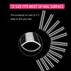 504Pcs No C Curve 3XL Extra Long Square Nail Tips for Acrylic Nails Professional, SWETIDY Clear Straight Flattened Half Cover False Nails Tips with Case for Nail Salons and Home DIY, 12 Sizes