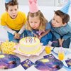 40Pcs Wish Party Decoration Including 20 Plates 20 Napkins for Kids' Birthday Party Supplies