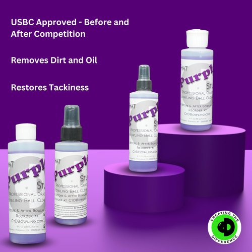 Creating the Difference That Purple Stuff Bowling Ball Cleaner | 4 oz | USBC Approved | Bowling Ball Cleaner | Removes Dirt, Oil & Scuff Marks | Bowling Supplies & Accessories