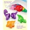 Coogam Numbers Matching Game 10PCS, 123 Counting Dinosaur Toys, Educational Preschool Montessori Fine Motor Skill Mathematics Learning Toys for 2 3 4 Years Old