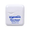 BrightWorks Dental Floss Mint Waxed - 100 Yards (Pack of 4)