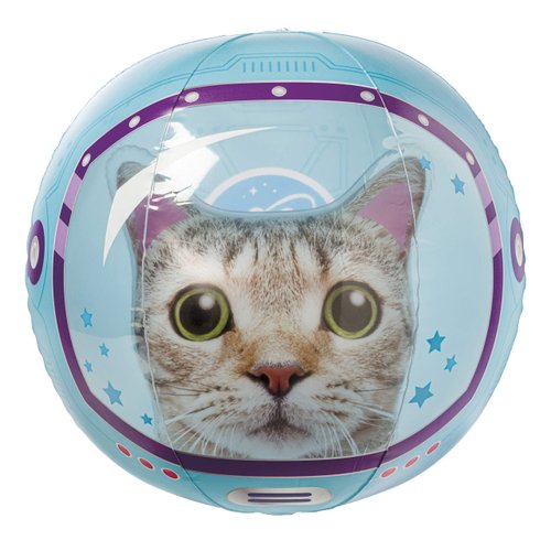 Toysmith, Space Cat Inflatable Beach Ball, for Boys & Girls Ages 3+