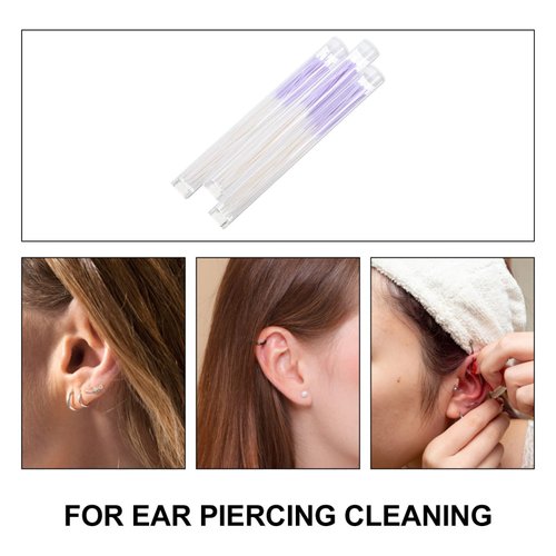 Nose Ring Cleaner 180pcs Earring Hole Floss Earrings Hole Cleaner Ear Piercing Cleaning Line Earring Hole Cleaner for Girls Women Men Ear Piercing Care Kit Ear Piercing Cleaner