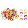 Plastic Chain Bird Toys for Parrots Caged Birds Li,Toys 100Pcs Plastic Bird C Clips Hooks Chain Links DIY Parrot Toys Mix Color