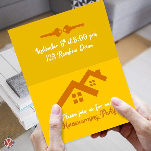 Christmas Gold Cards - Bright Color Folding Greeting Cards | 5” x 7” Inches When Folded in Half | 50 Sheets Per Pack | Gold