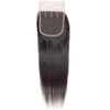 BLACKMOON HAIR Brazilian Virgin Straight Hair 3 Bundles With Three Part Lace Closure Unprocessed Virgin Human Hair Extensions Hair Weave Natural Black Color (20 22 24 +16 Inch Closure)