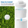 2" PVC Sewer Cleanout Adapter with Plug Pipe Fitting, PVC DWV Flush Sewer Cleanout Cap for Outdoor Garden, RVs Sewer or Drainage Piping Connect System