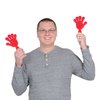 Beistle 12-Pack Red Plastic Hand Clappers Noismakers, 7-1/2-Inch, 7.5 Inches