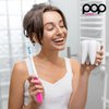 Pop Sonic USB Charge Anywhere Toothbrush (Pink) - Rechargeable Toothbrush w/Up to 40,000 Brush Strokes/Minute -Long-Lasting Dupont Nylon Bristles -Teens & Adult Toothbrush with Quadrant Pacer