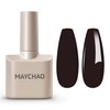 MAYCHAO 15ML Gel Nail Polish 1Pc Dark Brown Gel Polish Soak Off UV LED Nail Polish Nail Art Starter Manicure Salon DIY at Home, 0.5 OZ