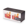 Viski Raye Crystal Negroni Glasses, Lowball Cocktail Glasses Premium Crystal Glassware, 8oz Tumbler Glasses Set of 2