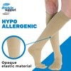 Made in USA - Compression Knee High for Women and Men 20-30mmHg - Graduated Support Opaque Compression Socks for Swelling, Lymphedema, Pregnancy, Leg Pain - Khaki, Medium - A105KH2