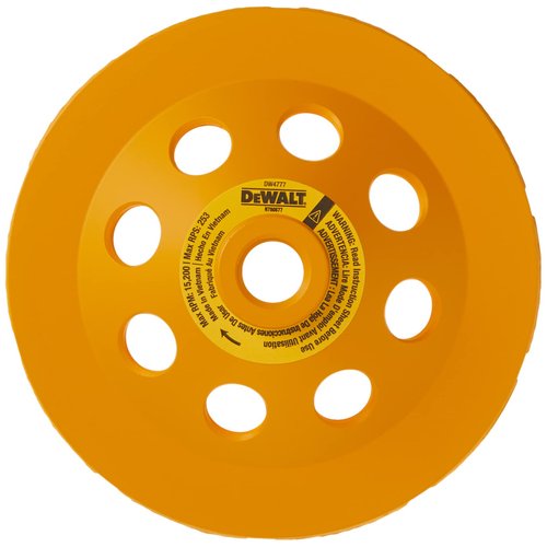 DEWALT Concrete Grinding Wheel, Double Row, Diamond Cup, 5-Inch (DW4777)