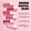 BANGFENG 6PCS Diamond Lip Gloss Set, Matte & Pearlescent Finish, Long-Lasting Hydrating Lipstick, Non-Sticky, High-Pigment Formula for All-Day Wear, Shimmer & Velvet Effect (Diamond A, 1)