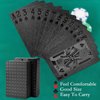 Joyoldelf Cool Black Foil Poker Playing Cards, Waterproof Deck of Cards with Gift Box, Use for Party and Game