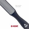 Kent KFM3 Gel Styling Hair Brush for Men - 9 Row Mens Hair Brush with Ionic Anti Static Bristles Great for a Daily Mens Styling Brush - Kent Brush Detangling and Smoothing Short to Medium Length Hair