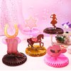 9 Pieces Cowgirl Decorations Cowgirl Themed Honeycomb Table Decor Paper Cowgirl Honeycomb Centerpieces Western Theme Party Decorations Cowgirl Honeycomb Western Decorations for Birthday Baby Shower