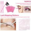 Pretty memory Eyelash Extension Kit, Lash Mannequin Head with Removable Eyelids Silicone Practice Set, Eyelash Kit Extension Training Kit for Makeup and Eyelash Graft