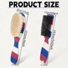 Barber Blade Cleaning Brush Set, 2PCS Barber Accessories Hair Brush Cleaning Tool Fade Brush Barber Clipper Cleaner Barber Brush for Neck Duster Blade Wash Barber Hair (Red/White/Blue)