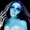 Go Ho Light Blue Face Paint,Waterproof Oil Based Cream Pale Blue Body Paint Stick,Light Blue Face Body Paint for Halloween Cosplay SFX Corpse Bride Sally Makeup
