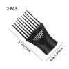 2 Pcs Hair Dryer Diffusers Blow Dryer Attachment with Comb Nozzles Fit for Hair Styling Tools Barber Hairstyling Accessories Black