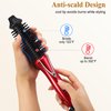 Hair Curling Iron Brush, Mini Curling Iron Ceramic Tourmaline Ionic Hot Curler Brush, Professional Anti-Scald Instant Heat Up Electric Wand for All Hair Types