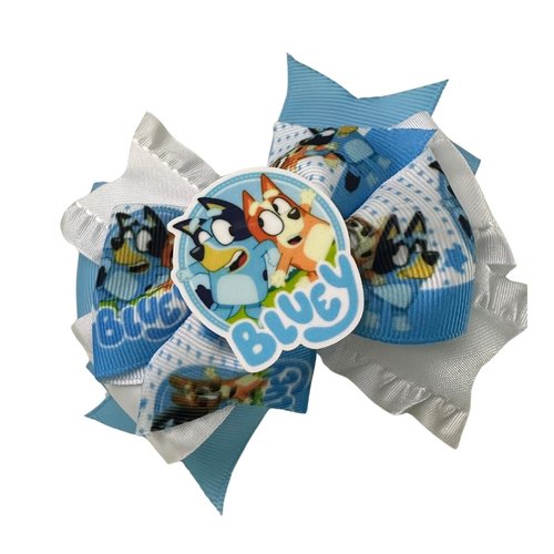 Blue Dog Inspired Girls Hair Bow by Inspired Bows