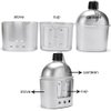 Tempsnow Aluminum Water Canteen Cup Stove Pouch Set Portable Military Canteen with Cup for Outdoor Camping Survival Nature Experience Hiking Backpacking