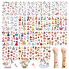 30 Sheets Temporary Tattoos Kit for Kids, Fake Cute Tattoo Stickers Waterproof, Birthday Party Favor (Unicorn ＆ Princess ＆Dessert)