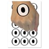 Letter O Uppercase Fun Bold Font Temporary Tattoo Water Resistant Fake Body Art Set Collection - 54 1" Tattoos (1 Sheet)