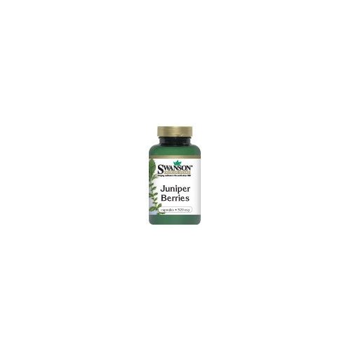 Swanson Juniper Berries Digestive Immune System Health Fiber Herbal Supplement 520 mg 100 Capsules (Caps)