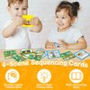 HugHush Sequencing Cards,Sequence Board Game for Kids,Story Storytelling,Speech Therapy Toys Materials for Autism,Social Skills,Sentence Building,Educational Classroom Preschool Learning Activities