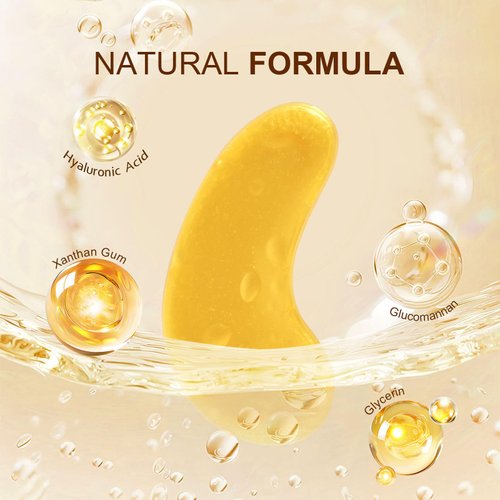 Aivoch 20Pairs/40Pcs 24K Gold Eye Patches, Collagen Eye Masks for Dark Circles and Eye Bags, Smooth Wrinkles & Puffy Eyes, Moisturizing Eye Skin, Skincare Eye Treatment, Beauty & Personal Care