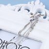 Sttiafay Vintage Angel Chain Ear Cuff Earrings Long Chain Tassel earrings Silver Crystal Cuff Wrap Earrings Angel Wing Cartilage Earrings Jewelry for Women(Left)
