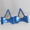 IKUHRMO Blue Ears Hair Clips, 1 Pair Glitter Hair Barrettes for Toddler Girls Birthday Decorations Halloween Costume Cosplay Accessories Party Supplies (Blue)
