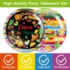40Pcs Mexican Fiesta Party Supplies 20 Plates + 20 Napkin Mexican Fiesta Birthday Party Decorations (Mexican Fiesta)