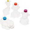 The Dreidel Company Zoo Animal Sand Art Bottle, Clear Plastic Sand Art Bottles, 6" Inch DIY Arts & Crafts, Party Favors (Monkey)