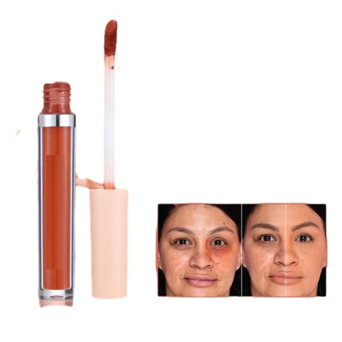 MAEPEOR Liquid Conceal Contour 7 Colors Cream Lightweight Liquid Concealer Contour Makeup for Concealing Blemishes, Brighten Dark Circles (Color 05 Orange)