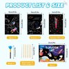 WERNNSAI Scratch Art Kit for Kids - 30 Pcs Magic Scratch Off Paper for Boys Dinosaur Space Theme Art Supplies Colorful Drawing Art Craft with Wooden Stylus Kids Party Christmas Gift