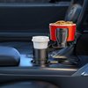OUTXE Dual Car Cup Holder Expander, Multifunction Drink Adapter Adjustable Expandable Cupholder for Seat Automotive Auto Truck RV, Compatible with Yeti, Hydroflask 20/24/30/32/40 Oz Water Bottles