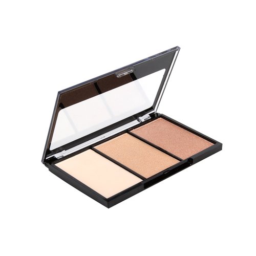 BYS Highlighting Trio Palette Illuminate - 1 Matte and 2 Shimmering Shades makeup palette