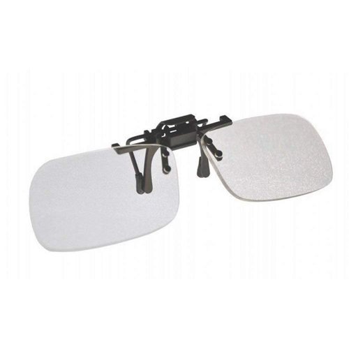 Magna-flip Clip on Flip up Magnifiers, Converts Distance Glasses and Into Reading and Computer Glasses. +2.00 Diopter