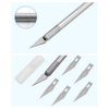 Comidox 2 Sets Stainless Steel Precision Carving Cutter Craft Knife Solid Metal Pen Knife Razor Tool for Phone PC Tablet Drone Repair DIY Art Work Sculpture