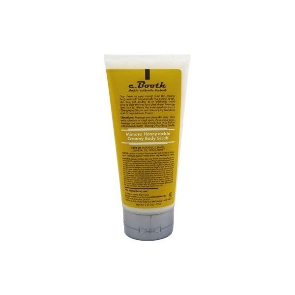 C.Booth Mimosa Honeysuckle Creamy Body Scrub 6 Ounce Tube (177ml)